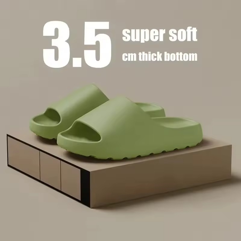 Unisex EVA Soft Slides – Lightweight, Non-slip Summer Slippers for Home & Casual Wear