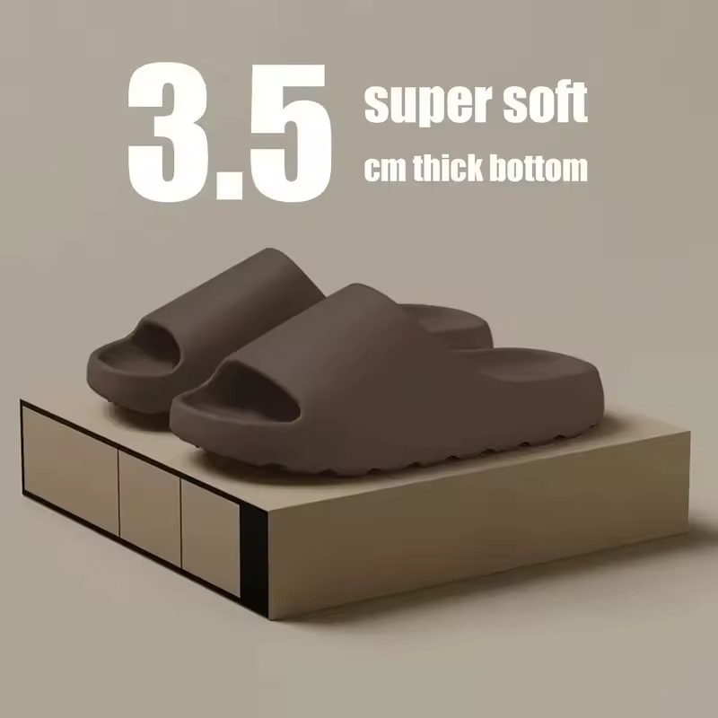Unisex EVA Soft Slides – Lightweight, Non-slip Summer Slippers for Home & Casual Wear