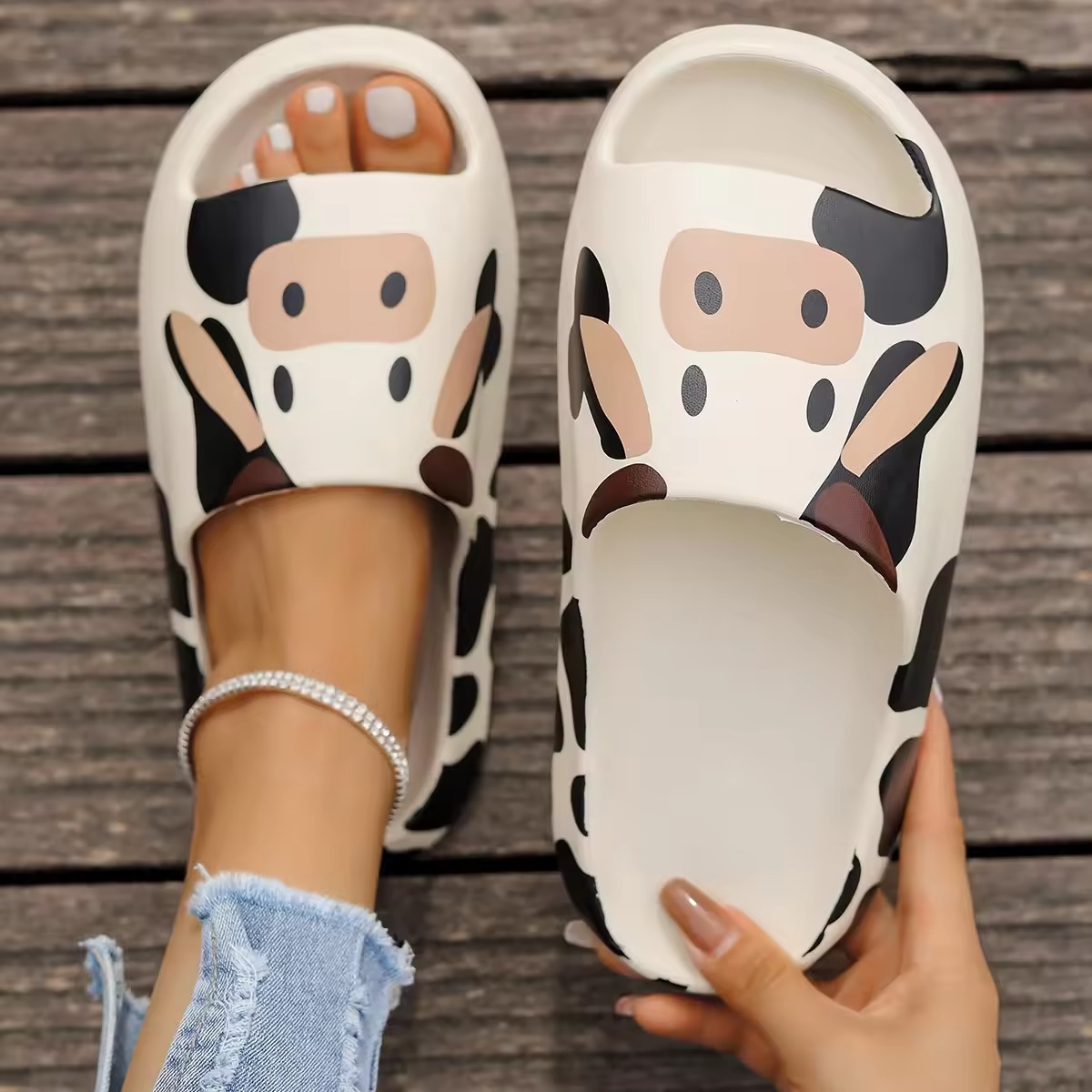 Unisex EVA Soft Slides – Lightweight, Non-slip Summer Slippers for Home & Casual Wear