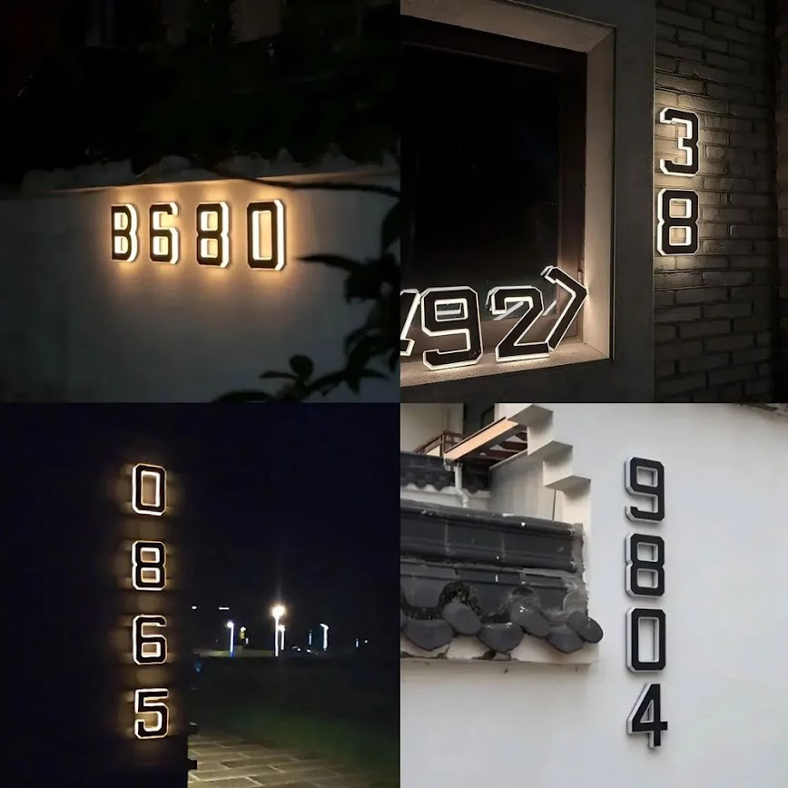 🎄 Christmas Sale 49% OFF! 🌞 Solar-Powered Waterproof LED House Numbers – Bright & Durable Outdoor Signs