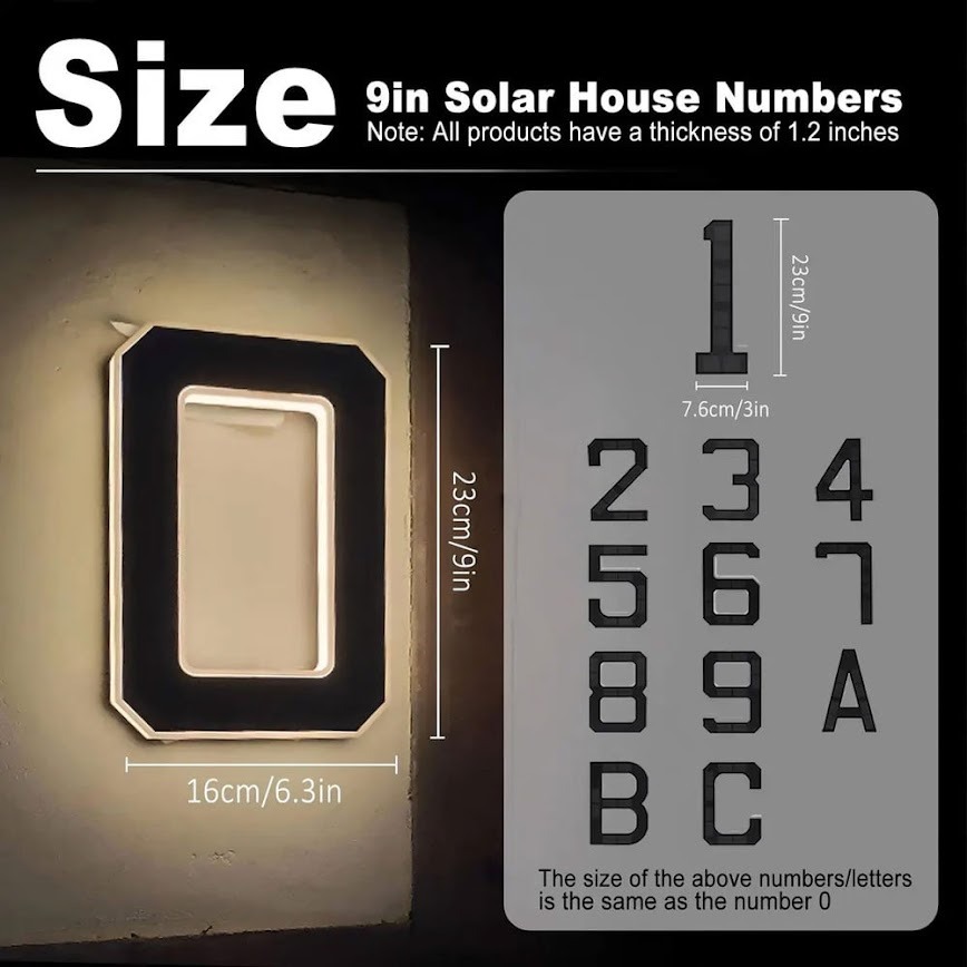 🎄 Christmas Sale 49% OFF! 🌞 Solar-Powered Waterproof LED House Numbers – Bright & Durable Outdoor Signs