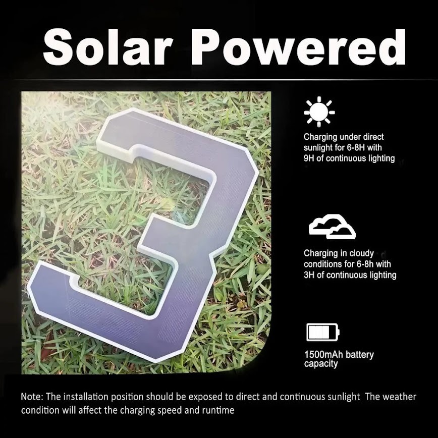 🎄 Christmas Sale 49% OFF! 🌞 Solar-Powered Waterproof LED House Numbers – Bright & Durable Outdoor Signs