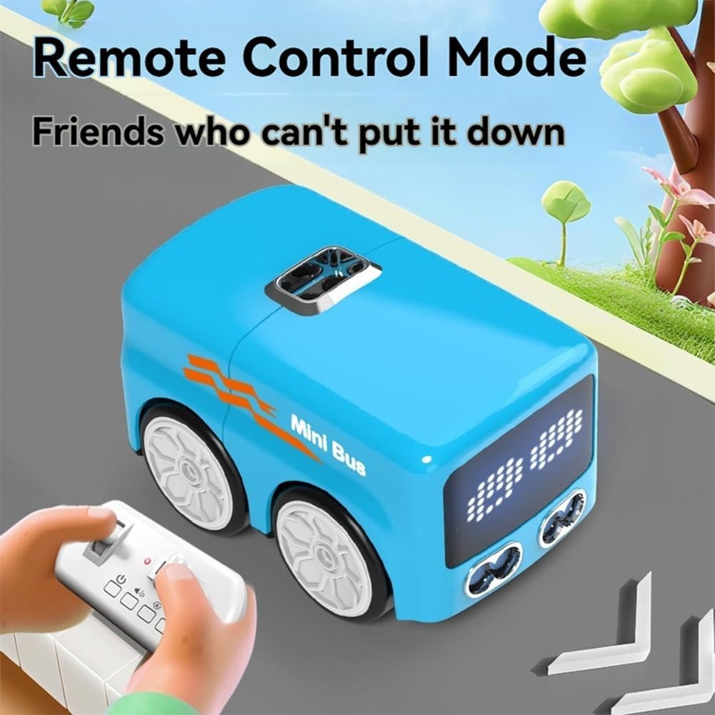 MagicMiniBus RC Mini Bus – Gesture Sensing Follow-Me Cartoon Toy Car
