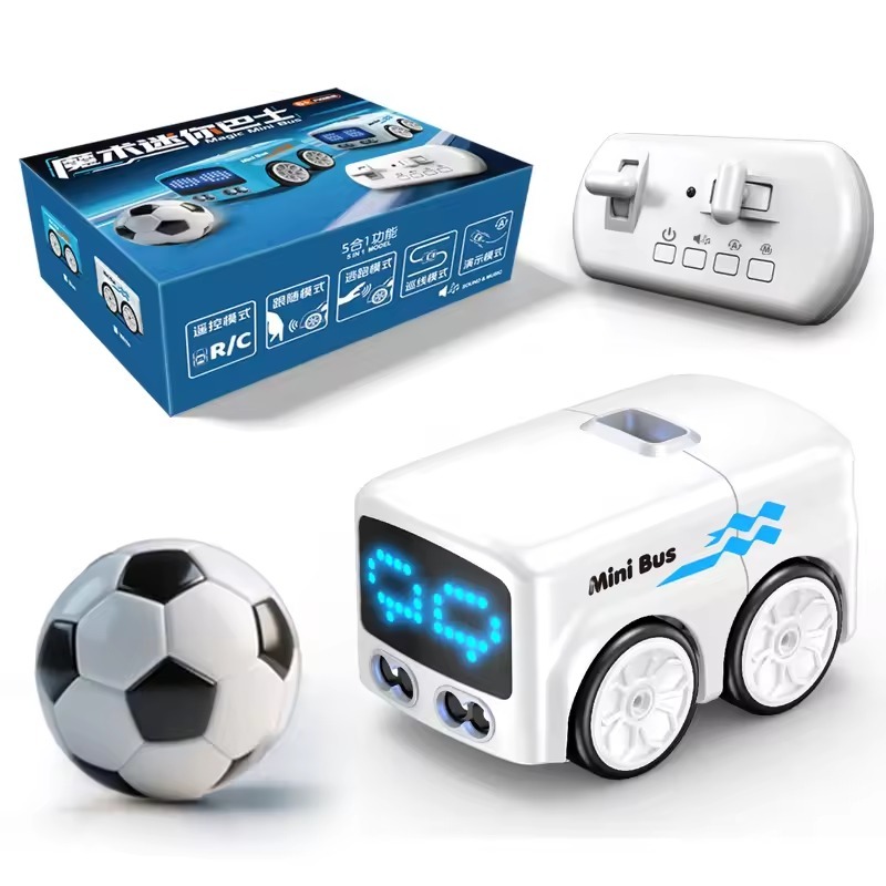 MagicMiniBus RC Mini Bus – Gesture Sensing Follow-Me Cartoon Toy Car