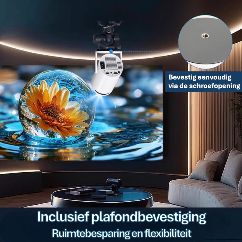 LUGOFLIX Pro 4K Projector – Cinema-Quality Portable Projector