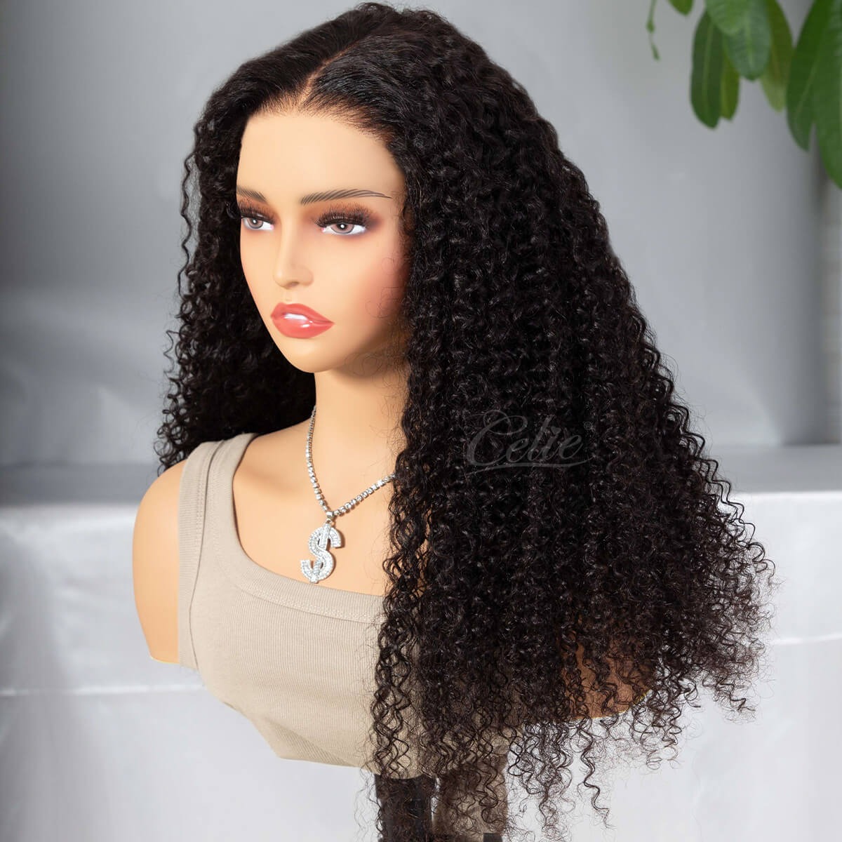 💫 Bold Volume, Beautiful Texture - Natural Curly Lace Wig for Effortless Glam