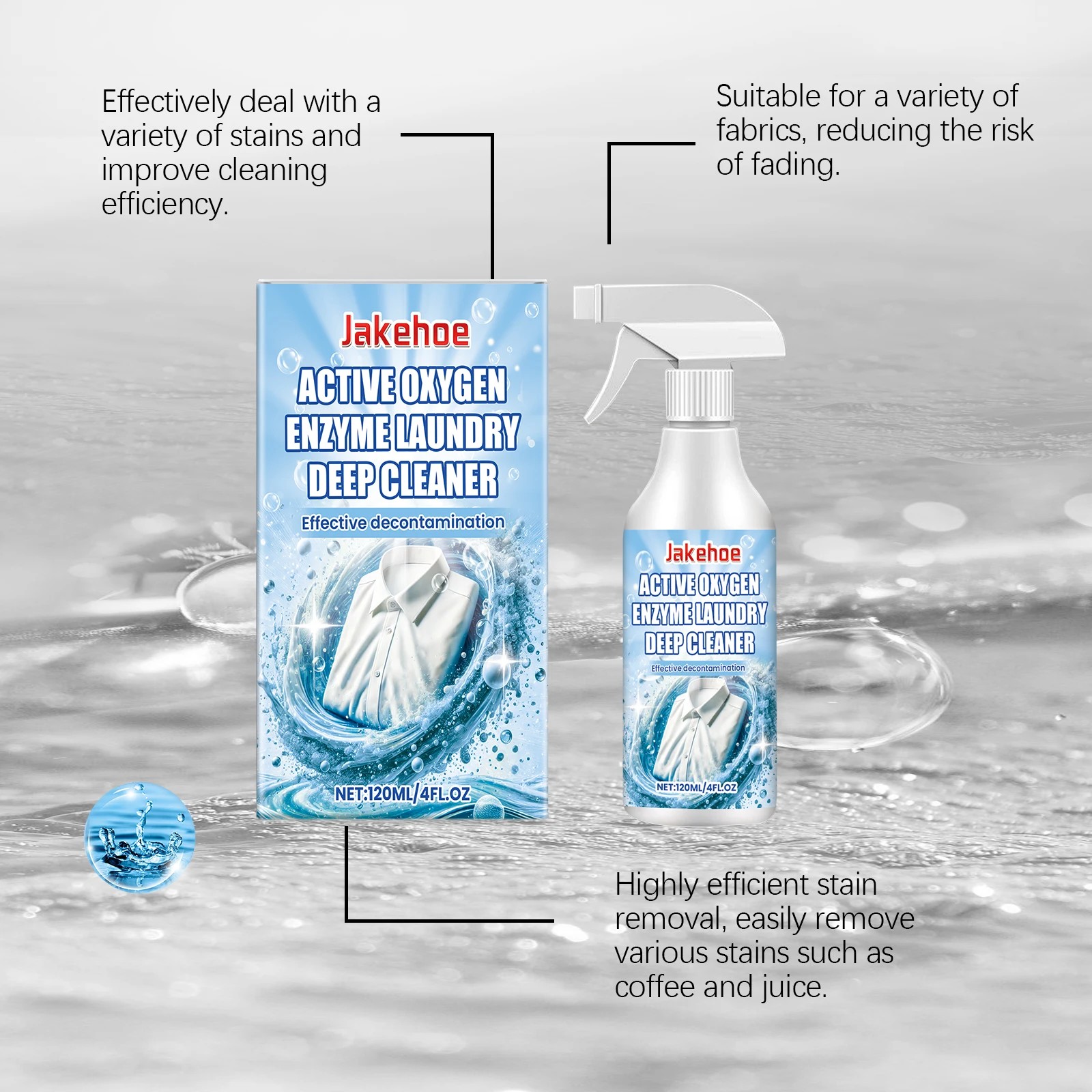 Down Jacket Dry Cleaning Agent Efficiently Cleans Stains Odors Fresh Fragrance Mild & Non Irritating Clothing Dry Cleaning Agent
