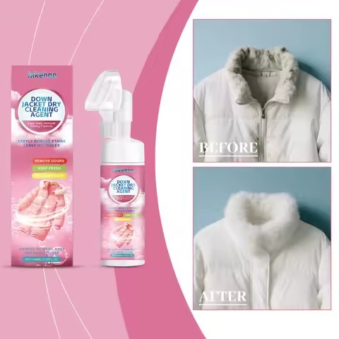 Down Jacket Dry Cleaning Agent Efficiently Cleans Stains Odors Fresh Fragrance Mild & Non Irritating Clothing Dry Cleaning Agent