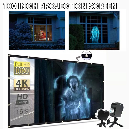 🔥Hot Sale 60% OFF💀 2025 New Upgrade Halloween/Christmas Holographic Projection