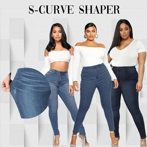 🔥 LAST DAY 49% OFF 🔥 Perfect Stretch Skinny Fit Pull-On Push-Up Plus-Size Denim Jeans Leggings