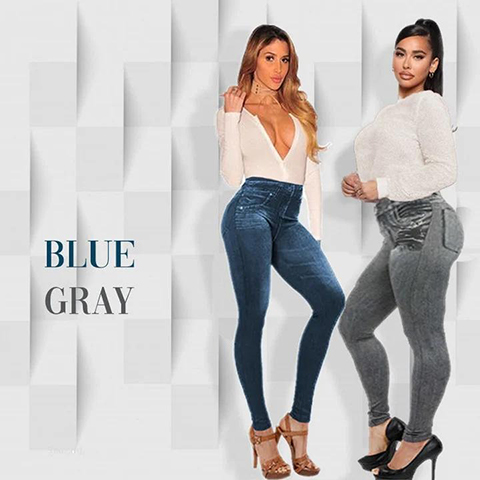 🔥 LAST DAY 49% OFF 🔥 Perfect Stretch Skinny Fit Pull-On Push-Up Plus-Size Denim Jeans Leggings
