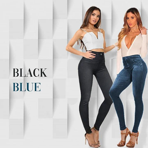 🔥 LAST DAY 49% OFF 🔥 Perfect Stretch Skinny Fit Pull-On Push-Up Plus-Size Denim Jeans Leggings