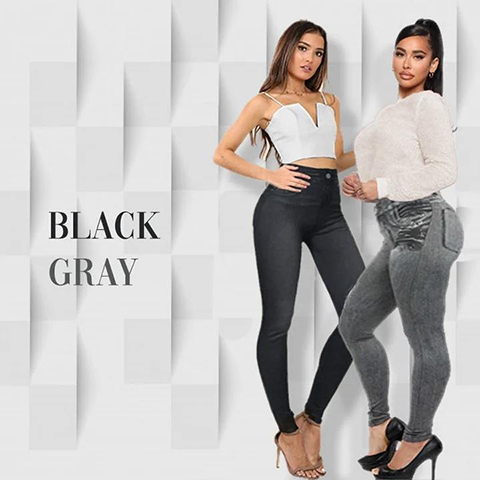 🔥 LAST DAY 49% OFF 🔥 Perfect Stretch Skinny Fit Pull-On Push-Up Plus-Size Denim Jeans Leggings
