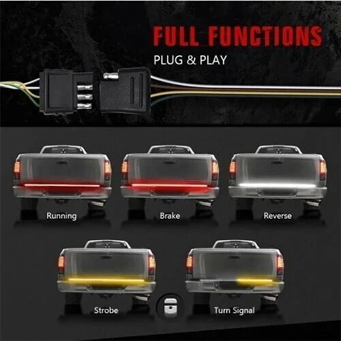 🚘Led Tailgate Lights- Turn Signals And Driving And Reversing Lights⚡️