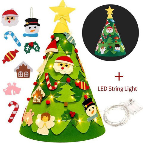 🔥Early Christmas Sale 50%OFF🎄 - Montessori 3D DIY Felt Christmas Tree🎄