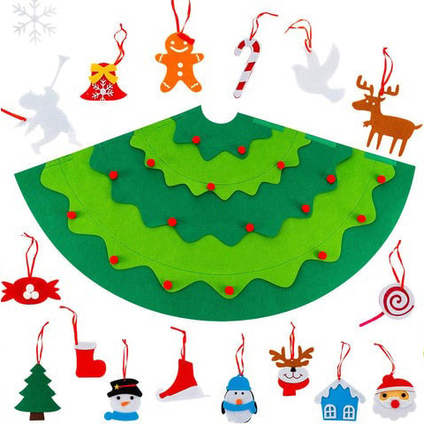 🔥Early Christmas Sale 50%OFF🎄 - Montessori 3D DIY Felt Christmas Tree🎄