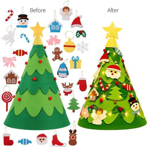 🔥Early Christmas Sale 50%OFF🎄 - Montessori 3D DIY Felt Christmas Tree🎄