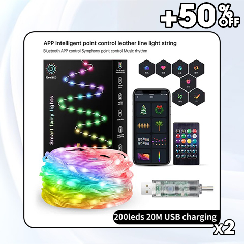 🎅 Early Christmas 49%OFF - Smart Rainbow LED Permanent Outdoor Light - Smartlight 🎁