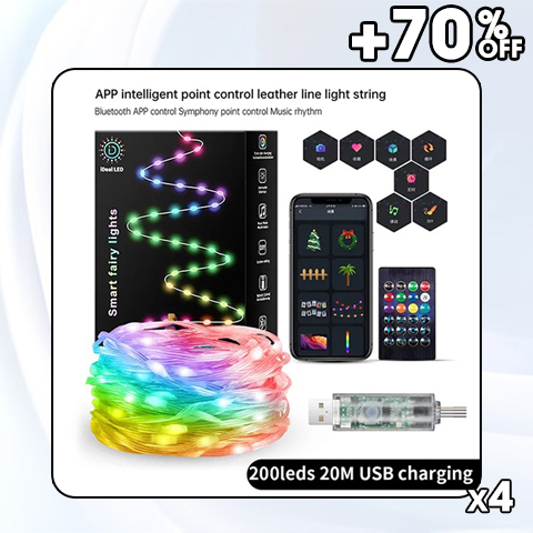 🎅 Early Christmas 49%OFF - Smart Rainbow LED Permanent Outdoor Light - Smartlight 🎁