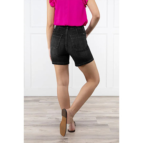 High Waist V Front Bermuda Shorts