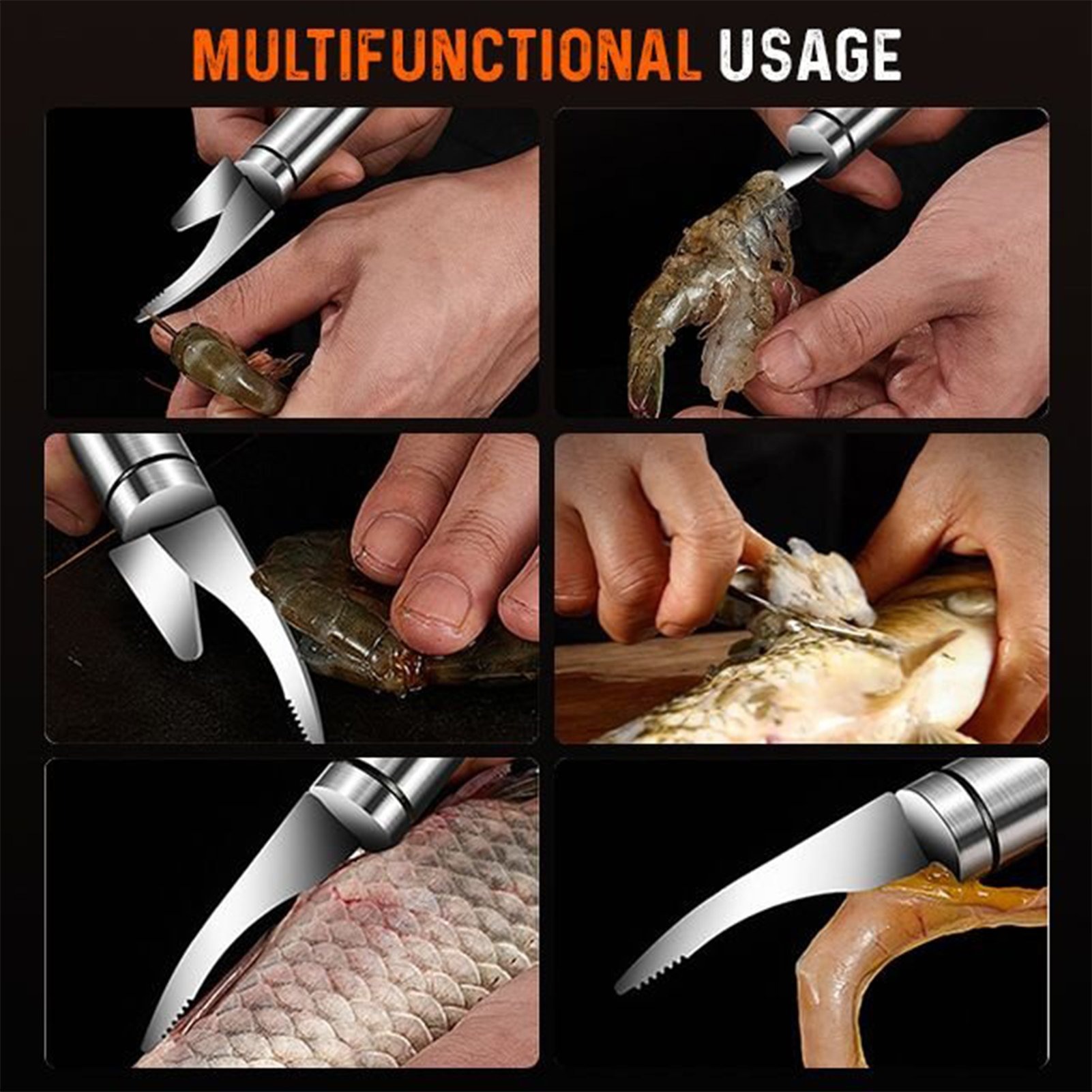 🔥Buy 1 Get 1 FREE🚀5 in 1 multifunctional shrimp line fish maw knife