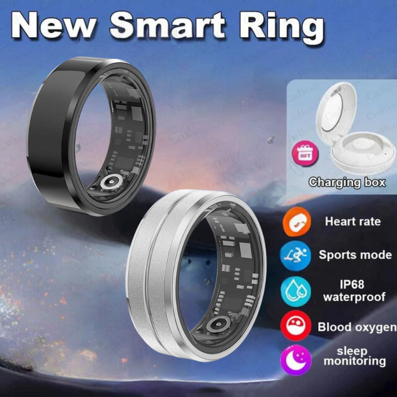 Smart Ring With IP68 Waterproof For Sports Fitness Health Suitable For Android And IOS