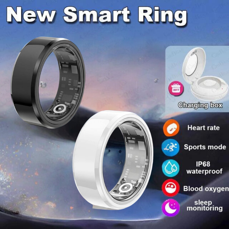 Smart Ring With IP68 Waterproof For Sports Fitness Health Suitable For Android And IOS