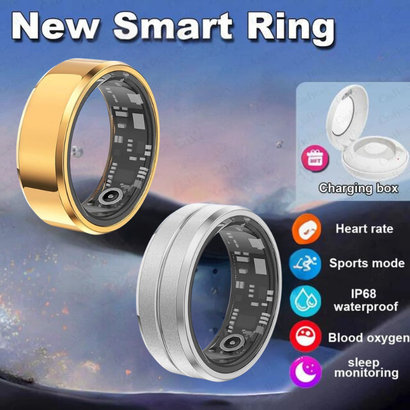 Smart Ring With IP68 Waterproof For Sports Fitness Health Suitable For Android And IOS