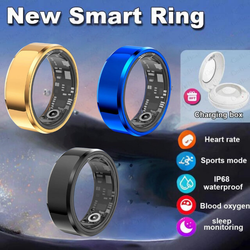 Smart Ring With IP68 Waterproof For Sports Fitness Health Suitable For Android And IOS