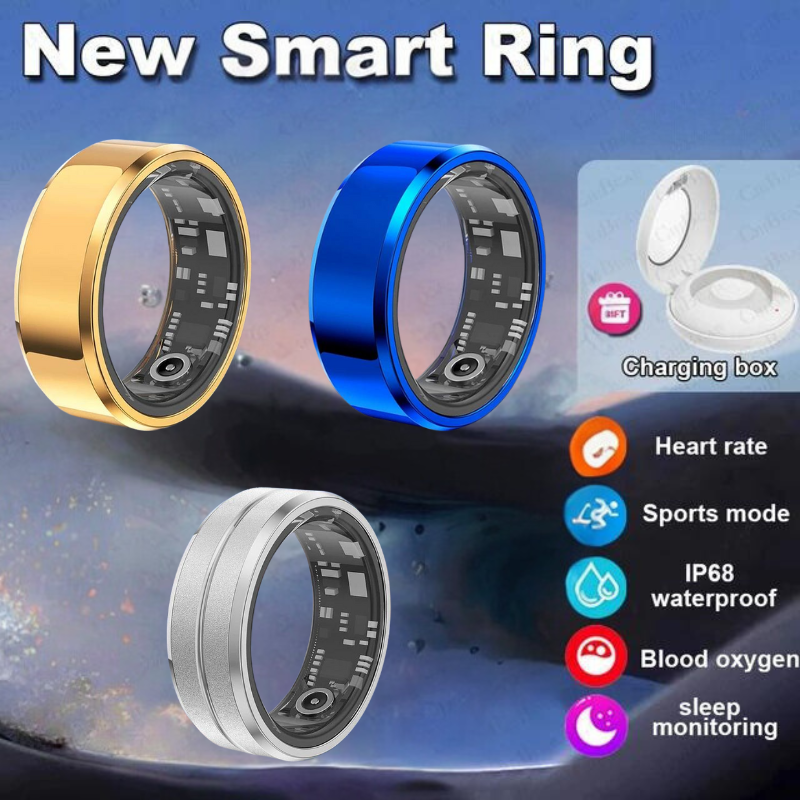 Smart Ring With IP68 Waterproof For Sports Fitness Health Suitable For Android And IOS