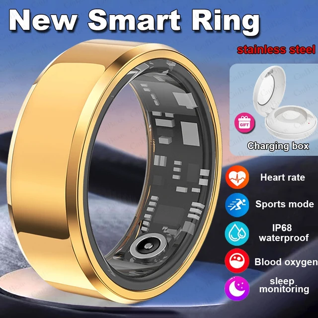Smart Ring With IP68 Waterproof For Sports Fitness Health Suitable For Android And IOS