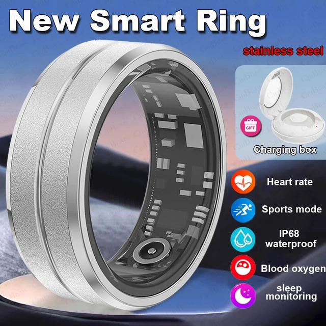 Smart Ring With IP68 Waterproof For Sports Fitness Health Suitable For Android And IOS